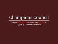 Champions Council - 12th Man Foundation