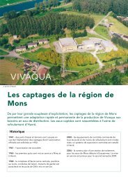 Les captages de la rÃ©gion de Mons - Vivaqua