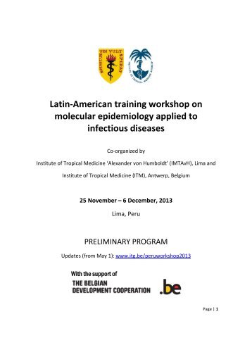 Latin-American training workshop on molecular ... - UPCH