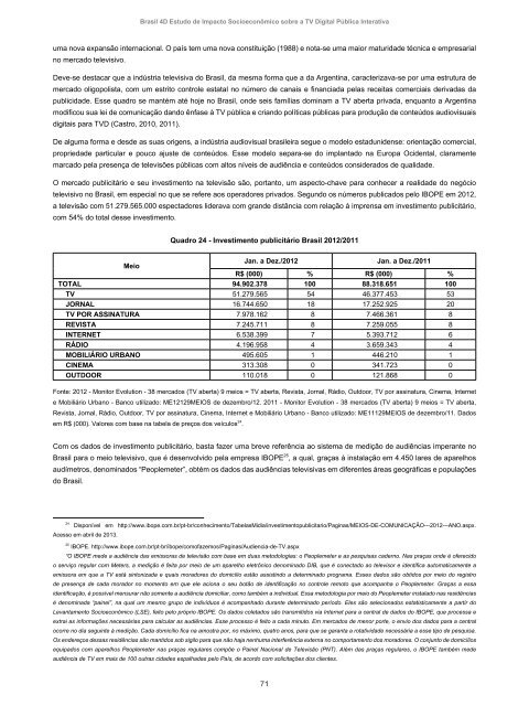 Brasil 4D - Estudo de Impacto SocioeconÃ´mico - EBC