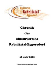 Chronik 2010 - Musikverein Rabnitztal-Eggersdorf