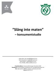 Ladda ned rapporten (pdf) - Konsumentföreningen Stockholm