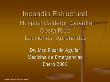 Incendio Estructural Hospital Calderon Guardia Costa Rica