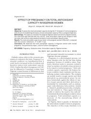 EFFECT OF PREGNANCY ON TOTAL ANTIOXIDANT CAPACITY IN ...