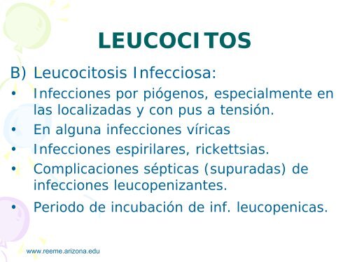 Laboratorio HematolÃ³gico - Reeme.arizona.edu