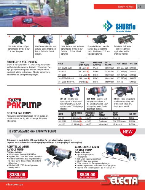 2011 - 2012 PRODUCT GUIDE - Silvan Australia