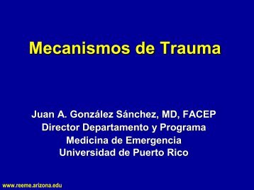 Mecanismos de Trauma - Reeme.arizona.edu