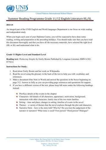 english a literature â hl sl written assignment title