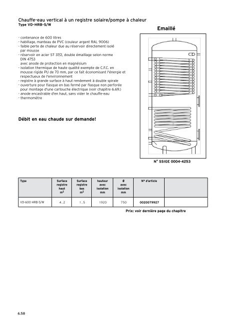 Liste de prix - Vaillant