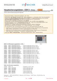 HauptsicherungskÃ¤sten - ESK 0 - Steinbacher Energie GmbH