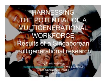 HARNESSING THE POTENTIAL OF A MULTIGENERATIONAL ...