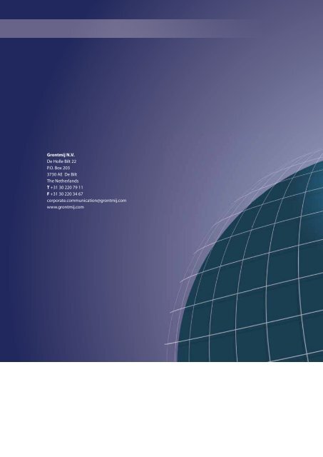 Annual Report 2008 Sustainable design & engineering - Grontmij