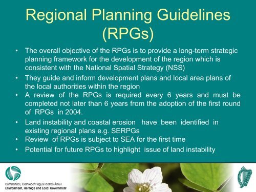 Landslides and Planning Process - Geological Survey of Ireland