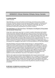 SESSION 5: African Histories: Ethiopia, Kenya, Somalia