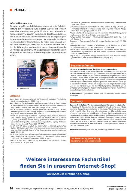 Ergotherapie bei Kindern mit Epidermolysis bullosa - DEBRA Austria