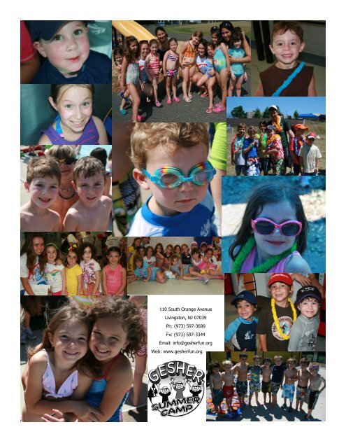 Issue 1 - July 2, 2010 - Gesher Summer Camp