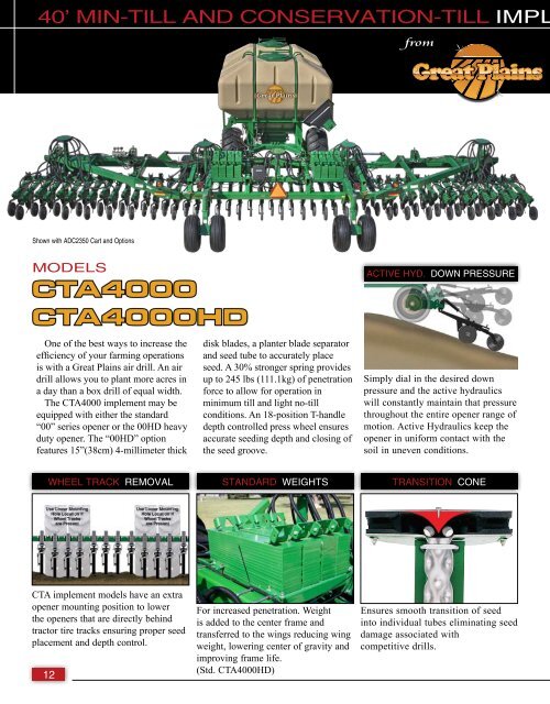 CTA4000 CTA4000HD - Great Plains Manufacturing