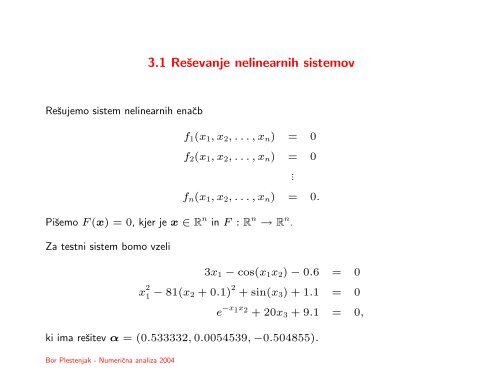 3. Nelinearni sistemi