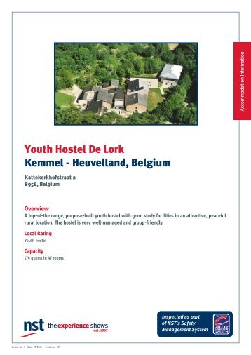 Youth Hostel De Lork Kemmel - Heuvelland ... - NST Travel Group