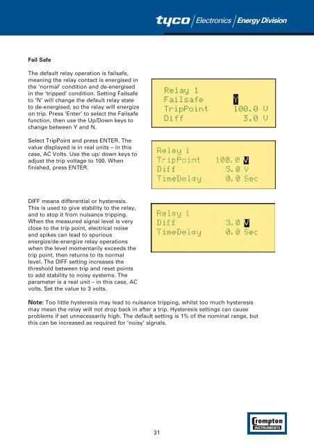 Installation and Operating Manual System Protection Relay Energy ...