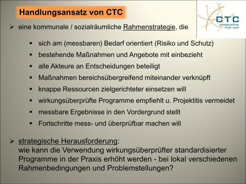 Was sind Risiko- und Schutzfaktoren? - Communities That Care - CTC