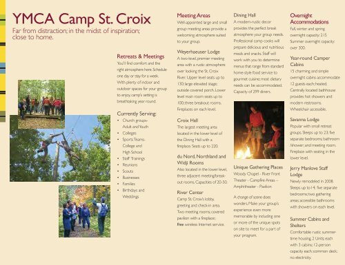 ExperienceYMCA Camp St.Croix - YMCAs