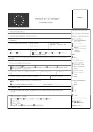 Demande de Visa Schengen