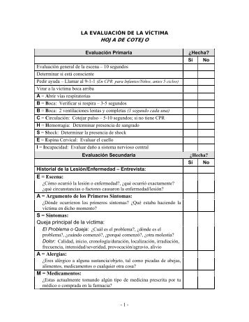 HOJA DE COTEJO E = Escena: A = Argumento de los ... - Saludmed