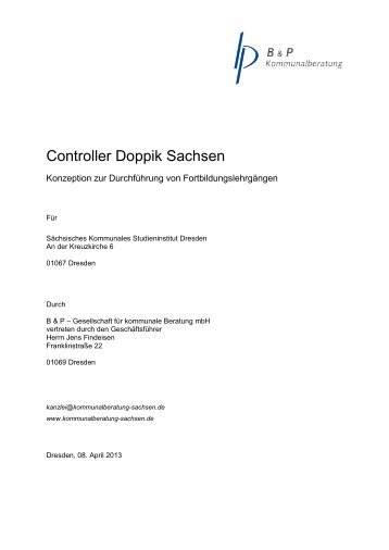 Controller Doppik Sachsen - Kommunalberatung