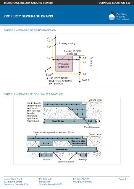 3.09 Property sewerage drains - Plumbing Industry Commission