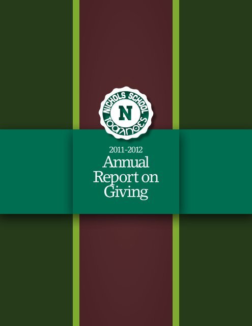 Annual Report on Giving - Nichols School