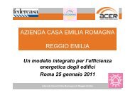 AZIENDA CASA EMILIA ROMAGNA REGGIO EMILIA - Federcasa