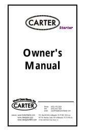 Carter-Starter Owner's Manual - Carter Steel Guitars