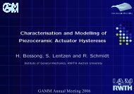 Characterisation and Modelling of Piezoceramic Actuator Hystereses