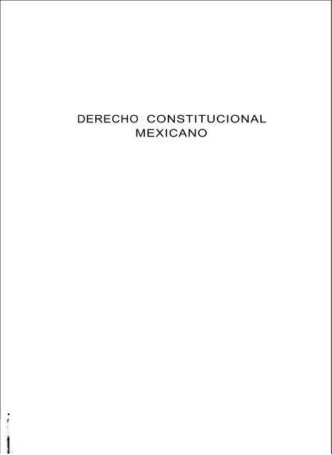 derecho constitucional mexicano 1
