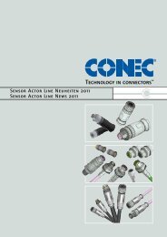Sensor Actor Line Neuheiten 2011 - Conec