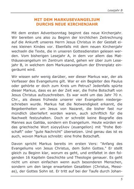 Pfarrbrief Innsbruck / Arzl - Nr. 4 Advent / Weihnachten 2014