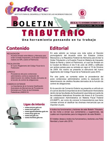 Boletín Tributario - Indetec