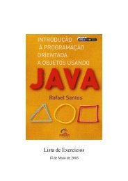 Exercicios de POO com JAVA - Hudson Costa