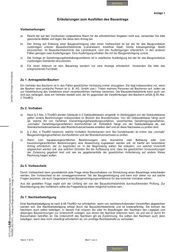 Bauantrag - Zentraler ThÃ¼ringer Formularservice