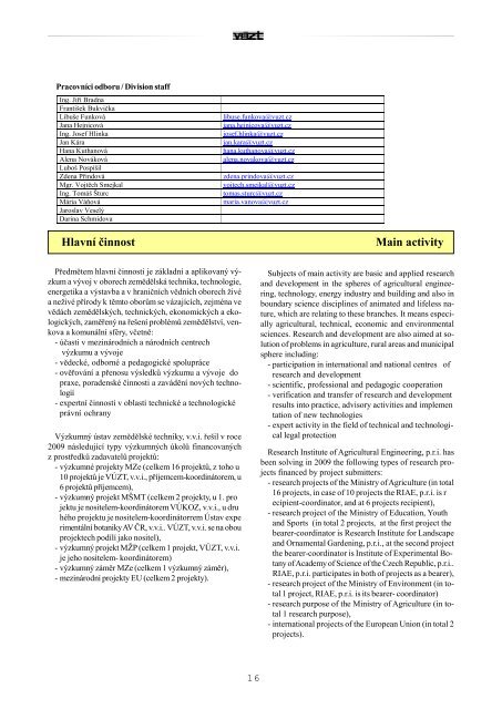 ZprÃƒÂ¡va o Ã„Âinnosti v roce 2009 ( 6MB) - SVT