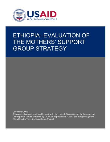 ethiopiaâevaluation of the mothers' support group strategy - GH Tech