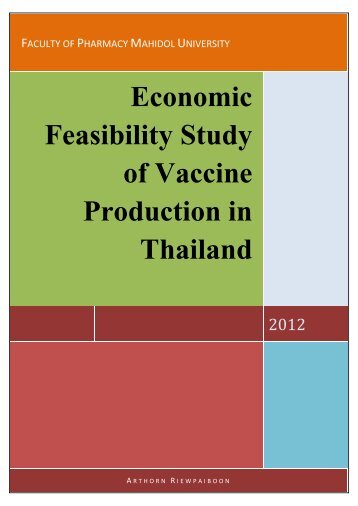 Economic Feasibility Study of Vaccine Production in Thailand