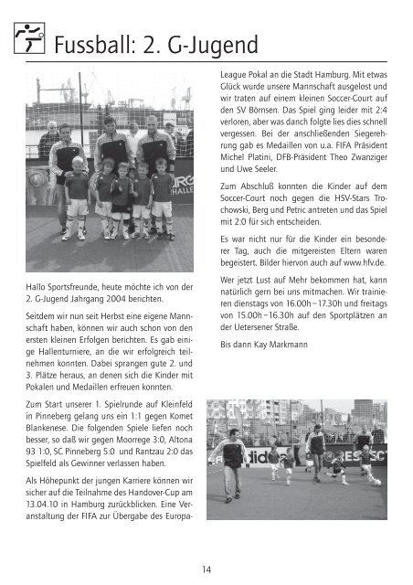 Ausgabe 2/2010 - Heidgrabener Sportverein von 1949 e.V.
