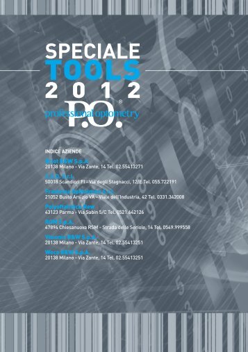 Speciale Tools 2012_PO_novembre_2012.pdf - PO Professional ...