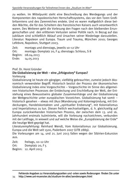 Studium im Alter - WestfÃƒÂ¤lische Wilhelms-UniversitÃƒÂ¤t MÃƒÂ¼nster