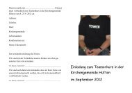 Anmeldeformular als PDF-Datei - Kirchengemeinde HÃ¼tten