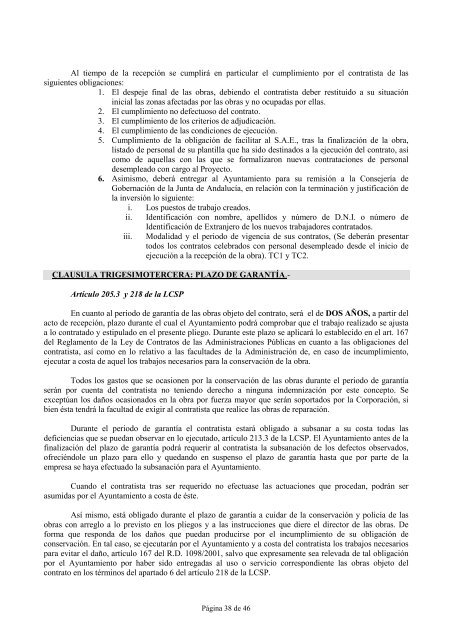 Pliego Clausulas Administrativas Particulares - Ayuntamiento de ...