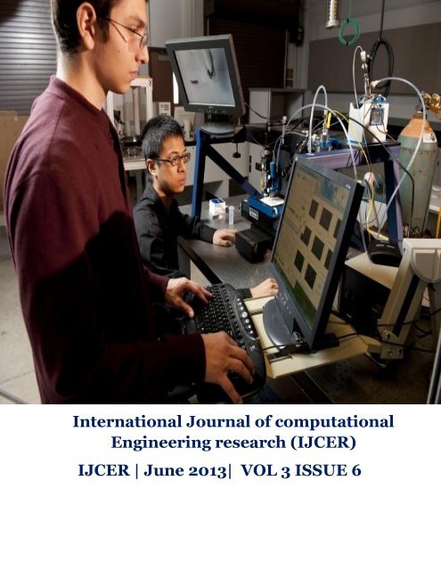 June 2013| VOL 3 ISSUE 6 - ijcer