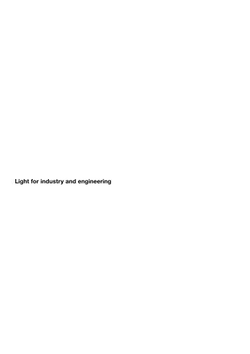 Light for industry and engineering